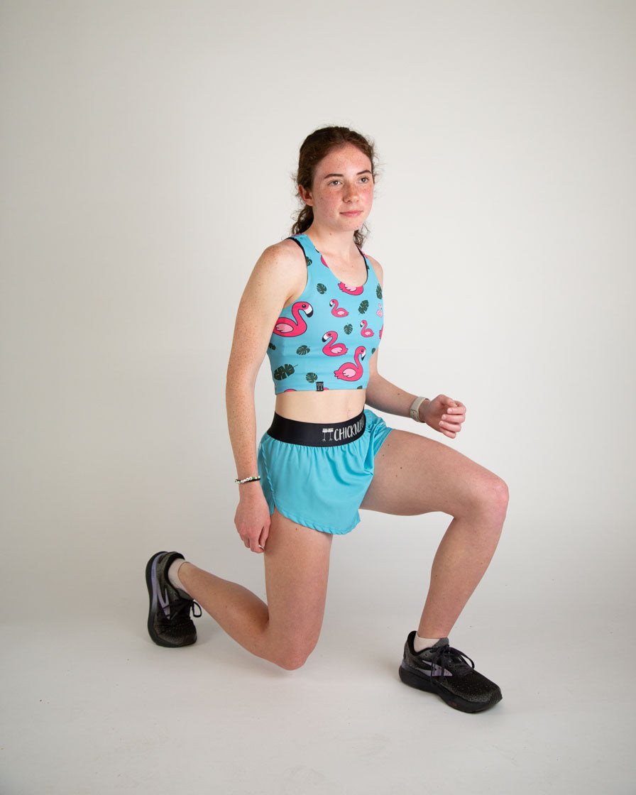 Women's Sky Blue 1.5" Split Shorts