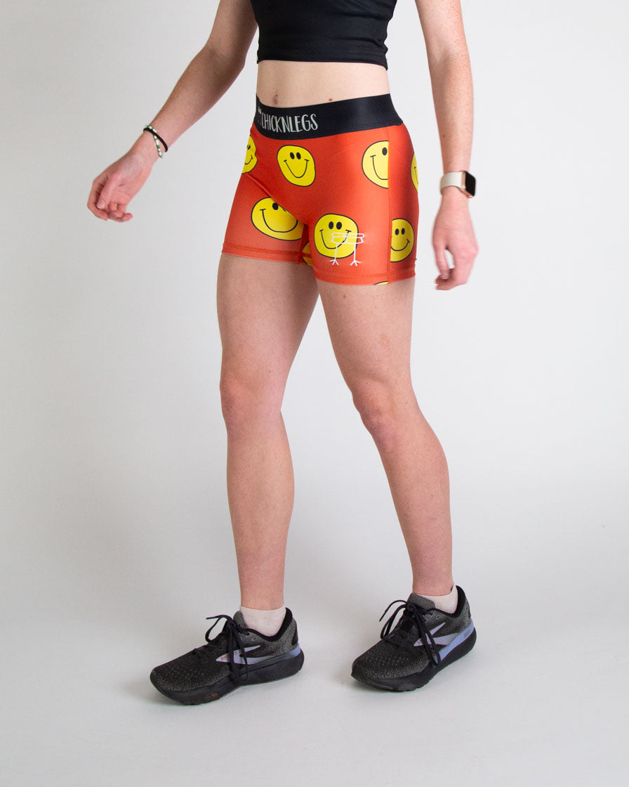 Women's Smiley 3" Race Compression Shorts