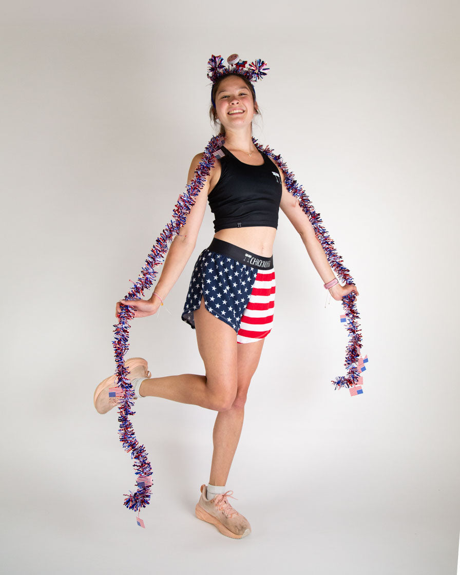 Women's USA 4" Split Shorts