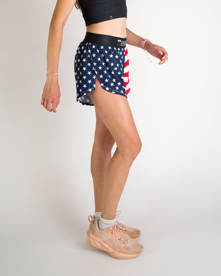 Women's USA 4" Split Shorts