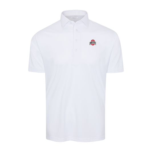 Ohio State Semi-Spread Collar Polo White